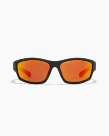 Ritual Teenage Zero Sunglasses in Matte Black / Reflective Orange Polarised