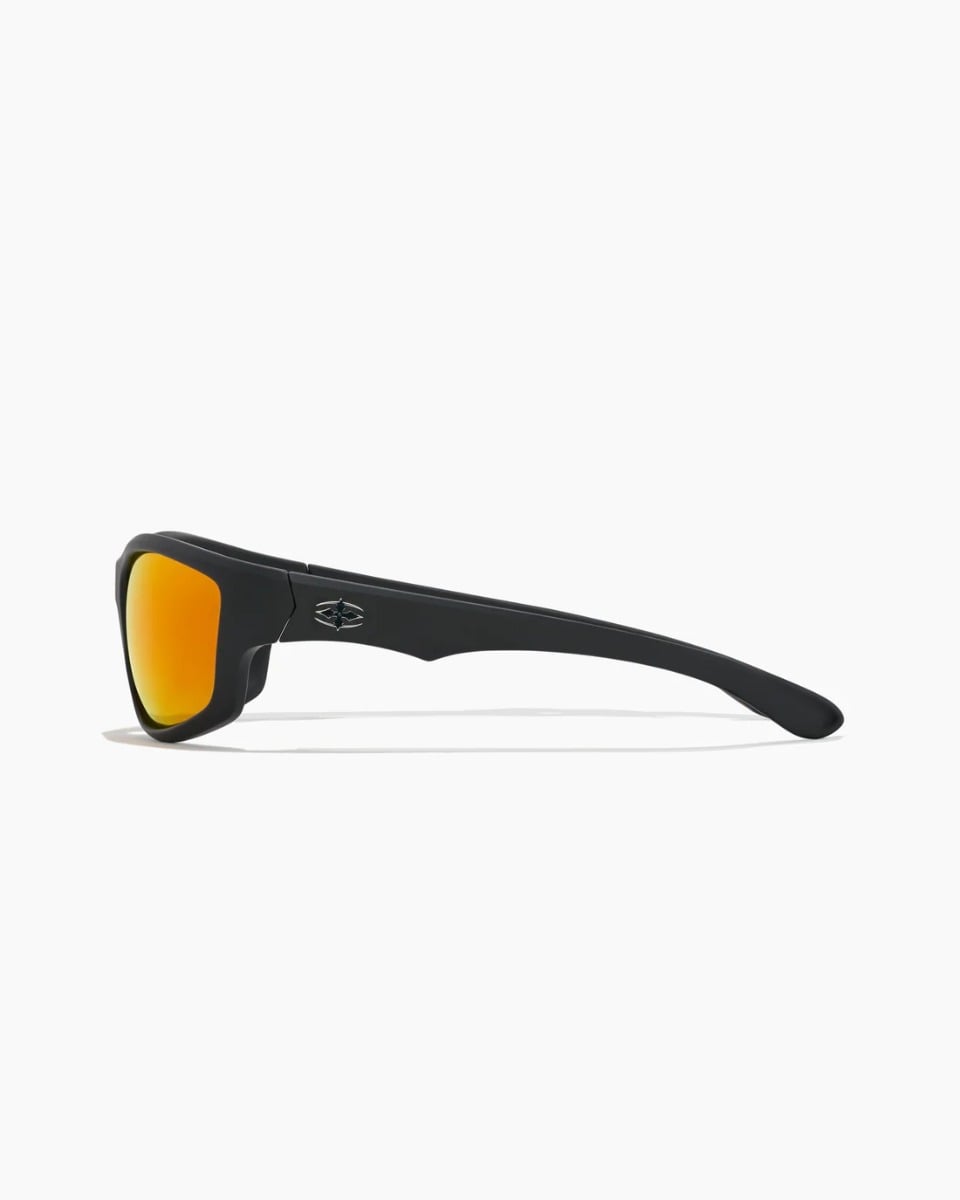 Ritual Vision Teenage Zero Sunglasses - Matte Black / Reflective Orange Polarised