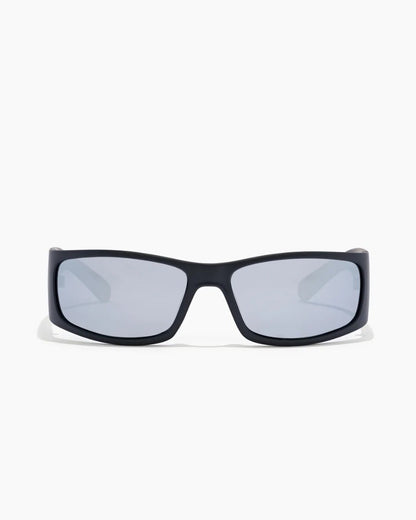 Ritual Vision Doomsday Machine Sunglasses - Matte Black / Silver-Grey Polarised