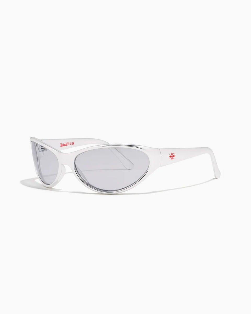 Ritual Vision Morphine Sunglasses - Liquid Silver / Mid Grey