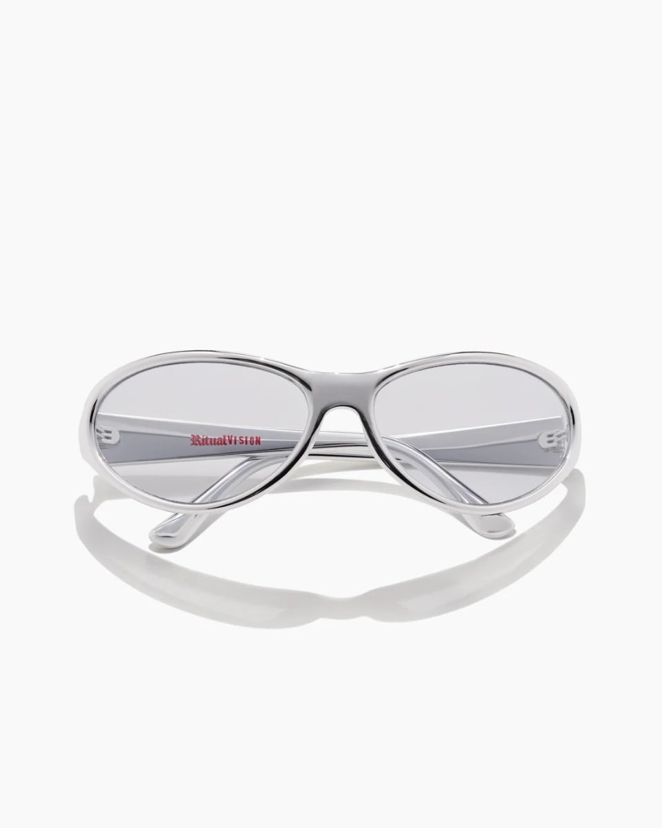 Ritual Vision Morphine Sunglasses - Liquid Silver / Mid Grey