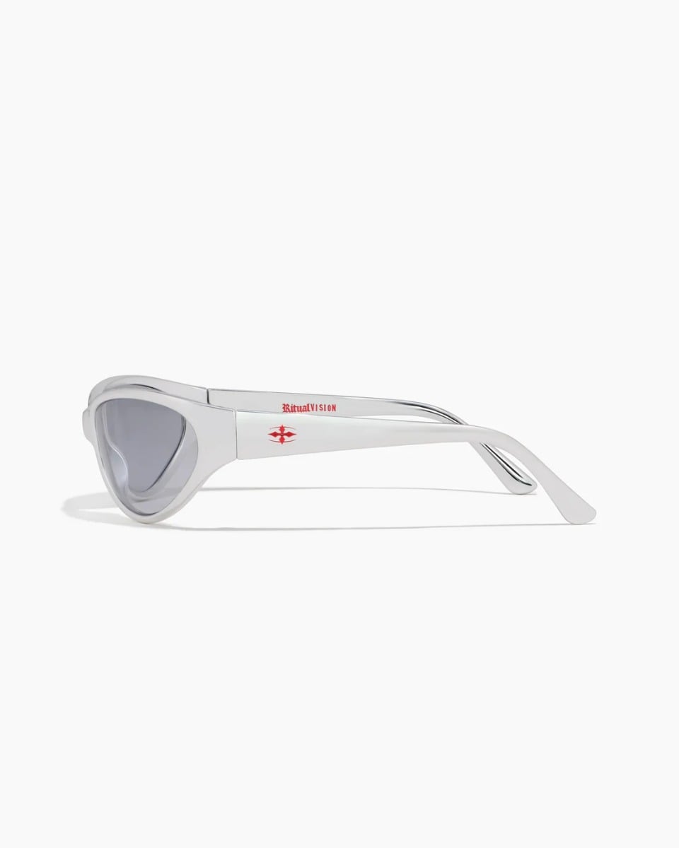 Ritual Vision Morphine Sunglasses - Liquid Silver / Mid Grey