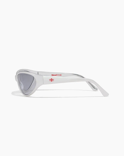 Ritual Vision Morphine Sunglasses - Liquid Silver / Mid Grey