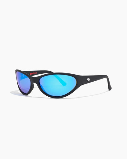 Ritual Vision Morphine Sunglasses - Matte Black/Blue Reflective Polarised