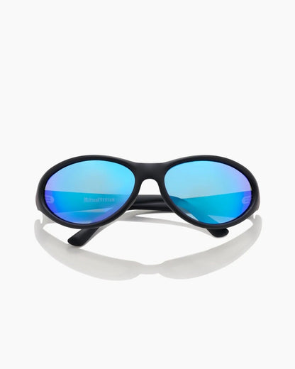Ritual Vision Morphine Sunglasses - Matte Black/Blue Reflective Polarised