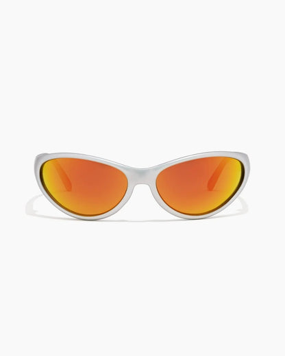 Ritual Morphine Sunglasses in Matte Chrome/Orange Reflective Polarised