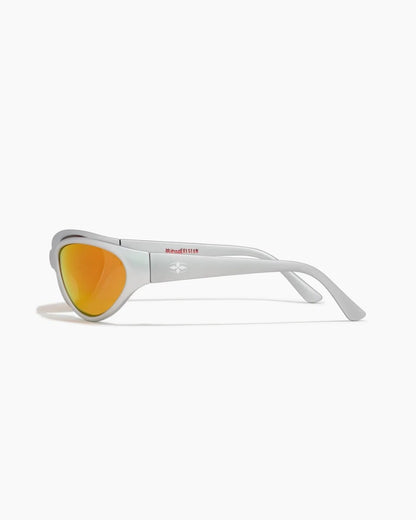 Ritual Vision Morphine Sunglasses - Matte Chrome/Orange Reflective Polarised