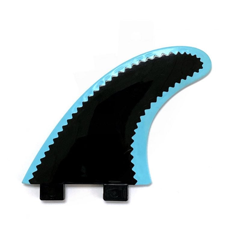 Ocean and Earth Rubber Edge Safety Soft Single Surfboard Fin - Black/Blue - Full View