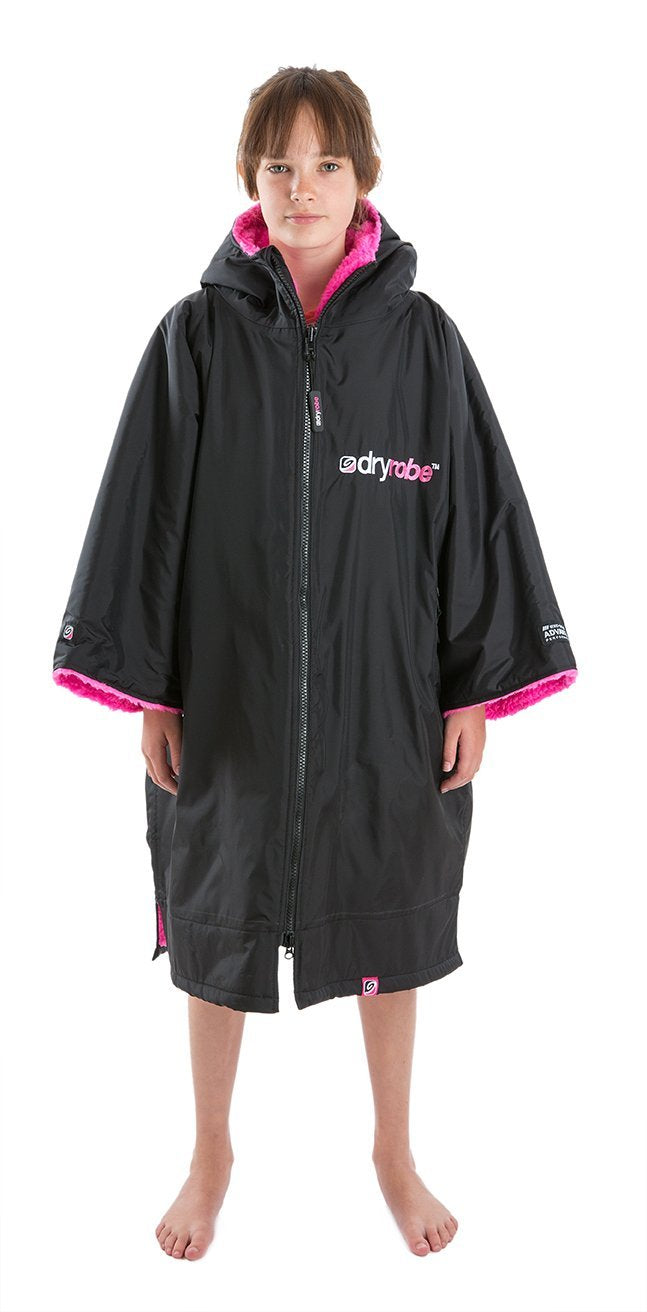 childrens pink dryrobe advance short sleeve