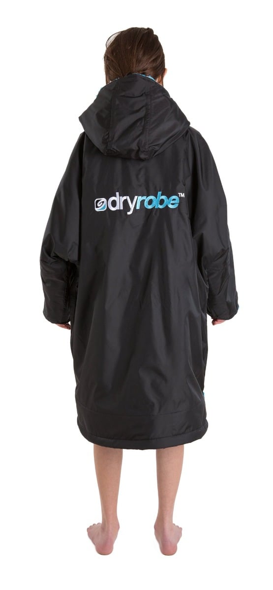 Dryrobe Kids Advanced Long Sleeve  2021 - Black/Blue - Back