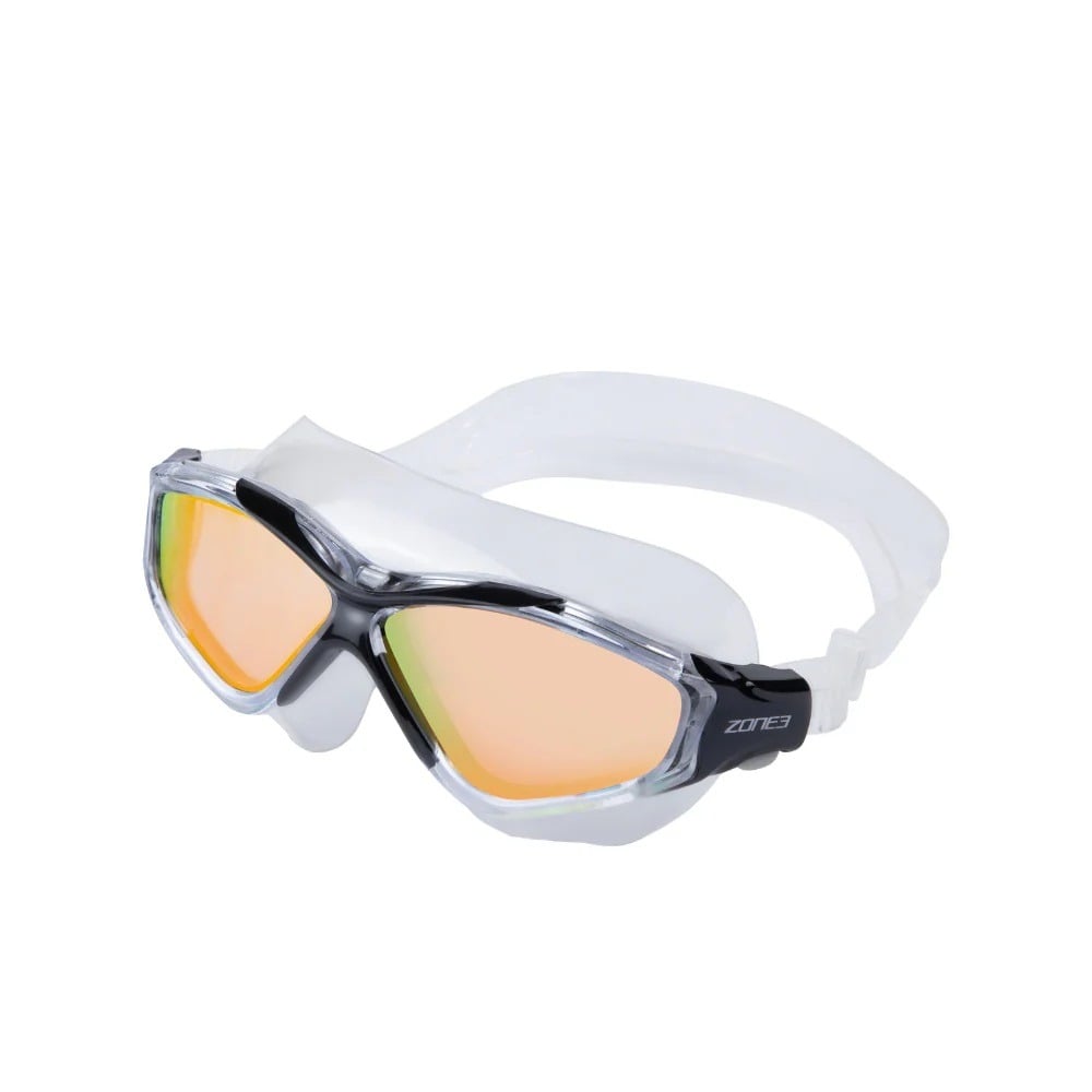 ZONE3 Vision Max Mirror Swim Mask in Clear/Black