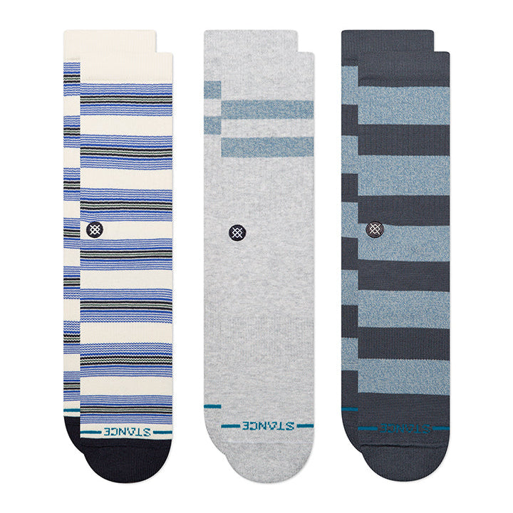 Stance Sako Crew Socks (3pcs) - White