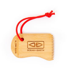 Ocean and Earth Bamboo Wax Comb - Brown - Full View