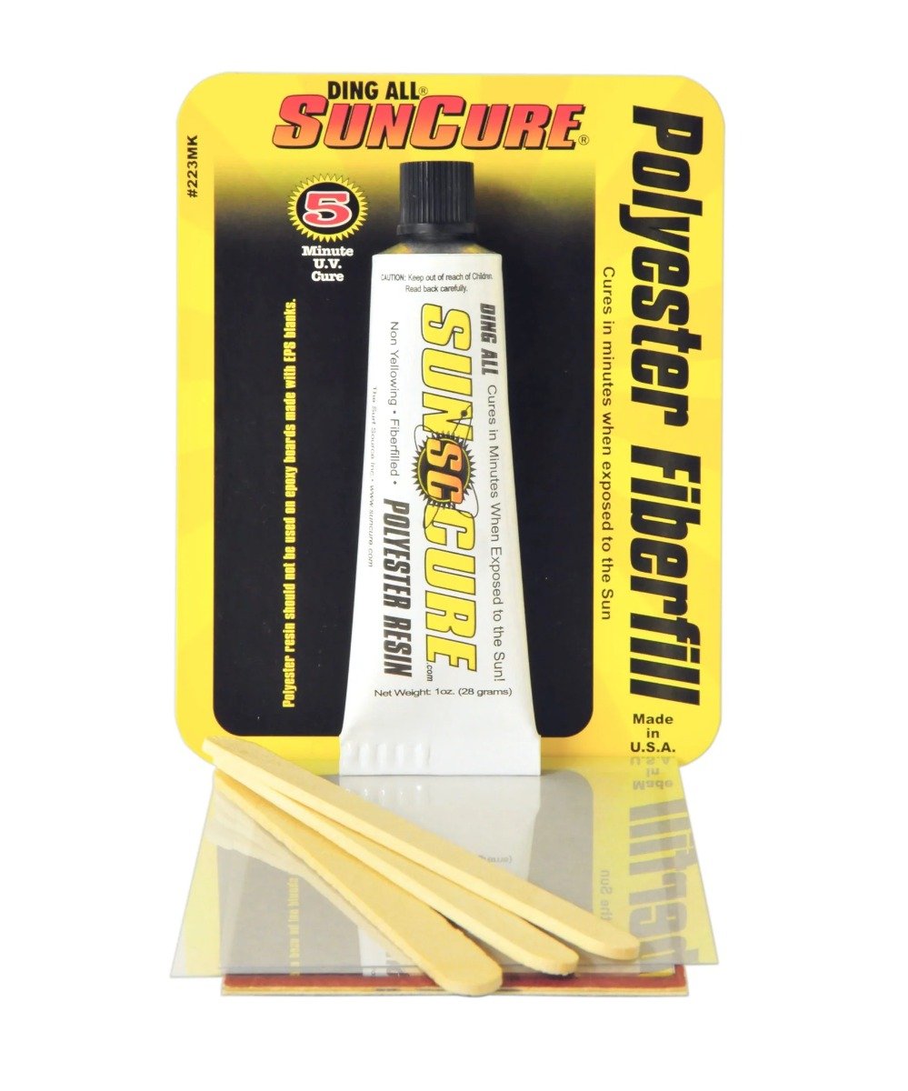 Ding All Sun Cure Polyester Fibrefill Surfboard Repair Kit 1oz