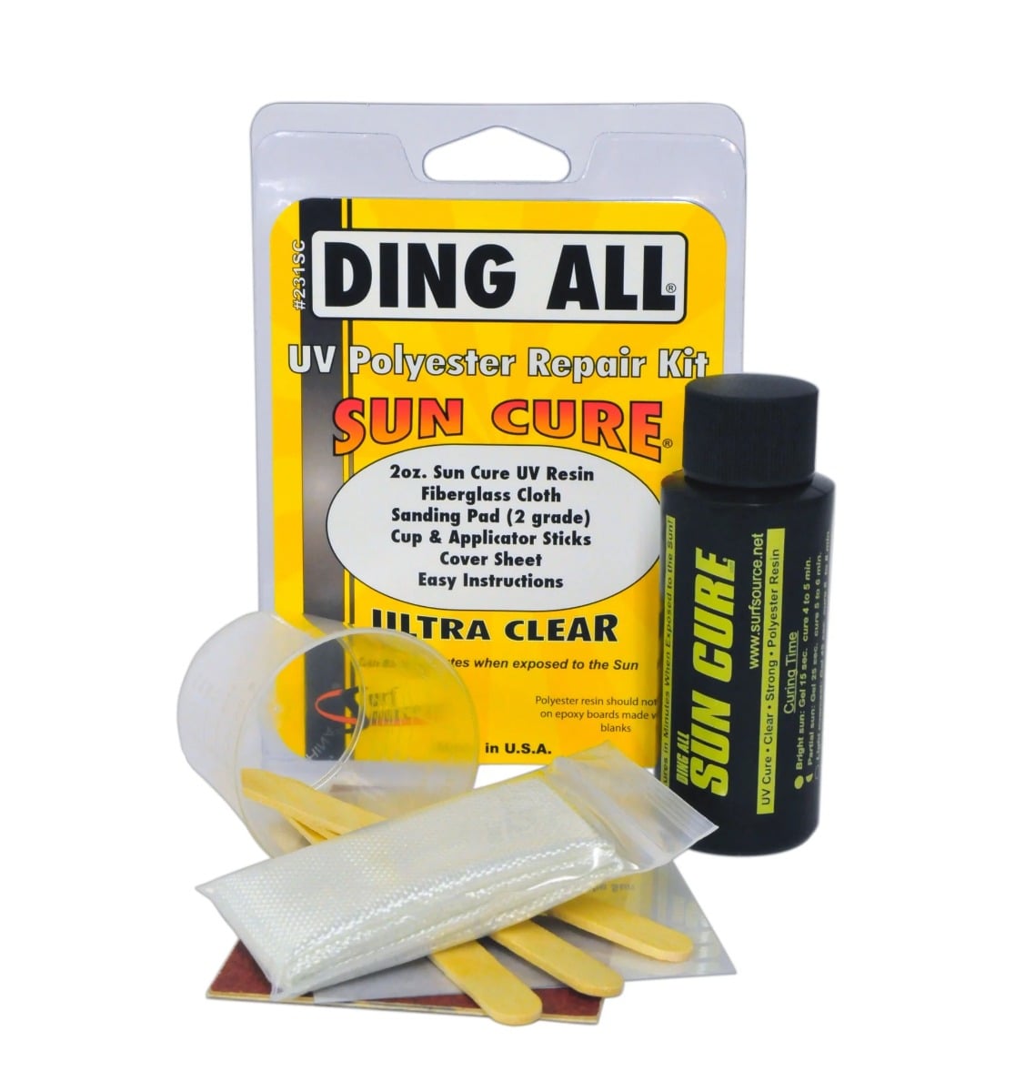 Ding All Sun Cure Polyester Repair Kit