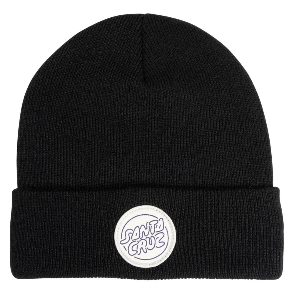Santa Cruz Contour Bubble Dot Mens Beanie - Black