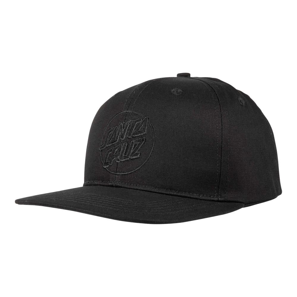 Santa Cruz Tonal Dot Snapback Cap in Black