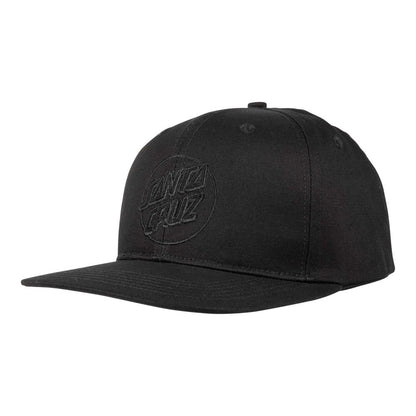 Santa Cruz Tonal Dot Snapback Cap in Black