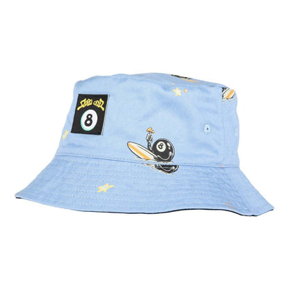 Santa Cruz Winkowski Surf Reversible Bucket Hat in Fresh Blue / Black