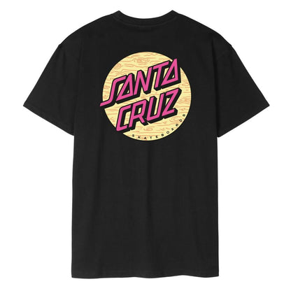 Santa Cruz Wagon Dot Chest T-Shirt in Black