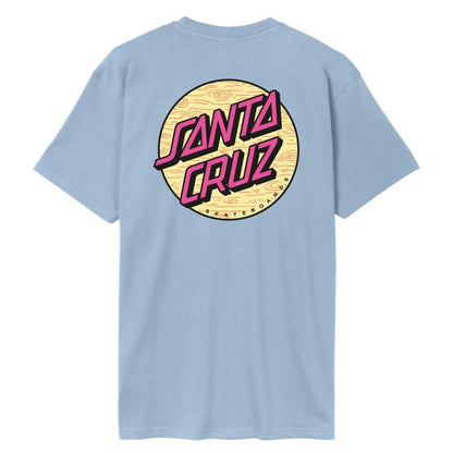 Santa Cruz Wagon Dot Chest T-Shirt in Fresh Blue