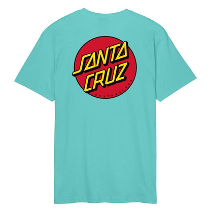 Santa Cruz Classic Dot Chest T-Shirt in Pool Blue