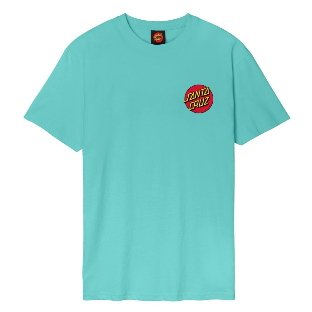 Santa Cruz Classic Dot Chest T-Shirt - Pool Blue