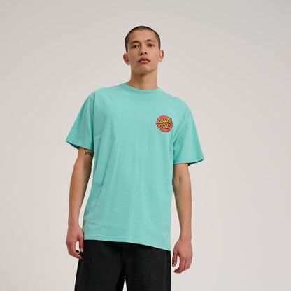 Santa Cruz Classic Dot Chest T-Shirt - Pool Blue