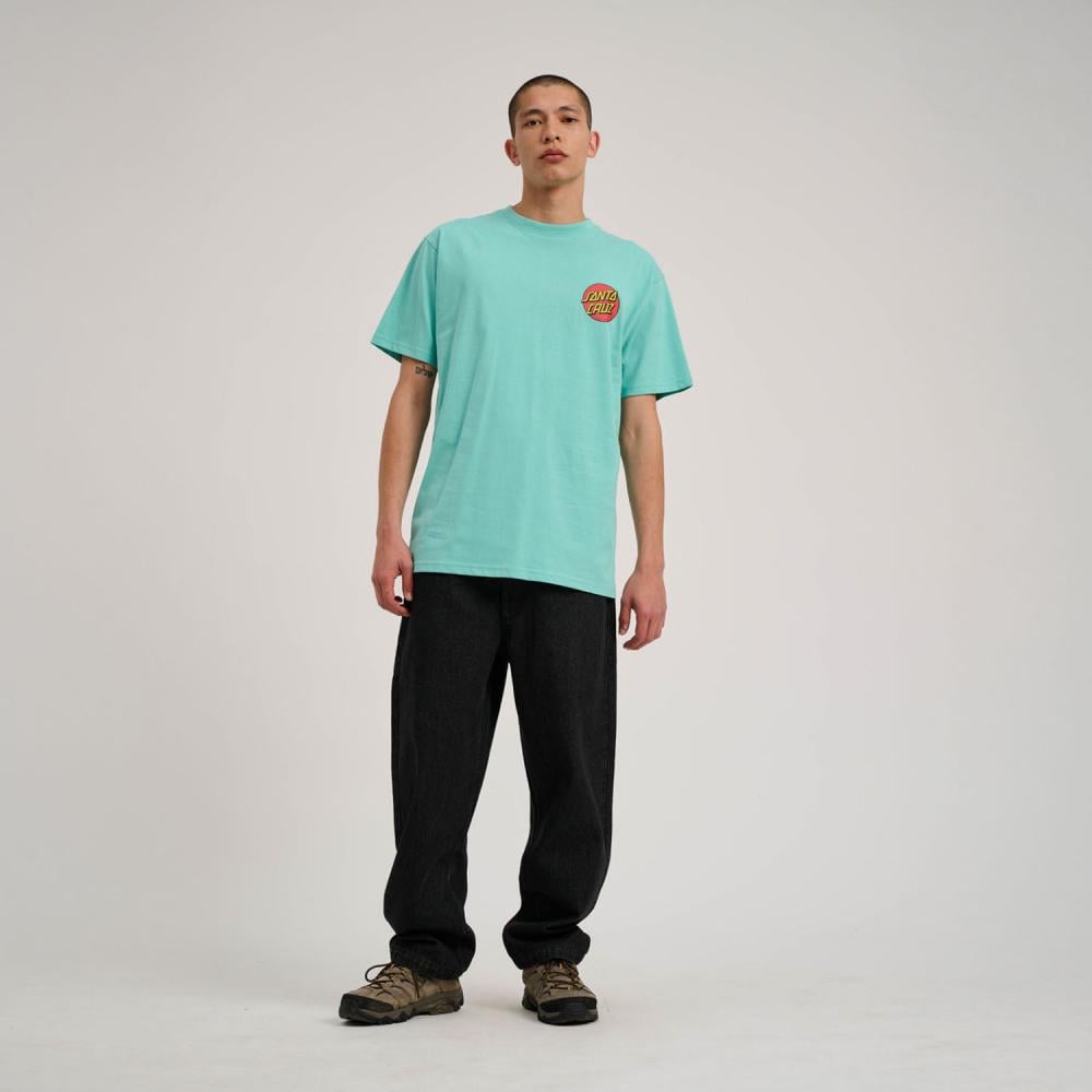 Santa Cruz Classic Dot Chest T-Shirt - Pool Blue