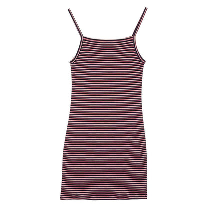 Santa Cruz Women's Strip Logo Emb Dress - Black Stripe