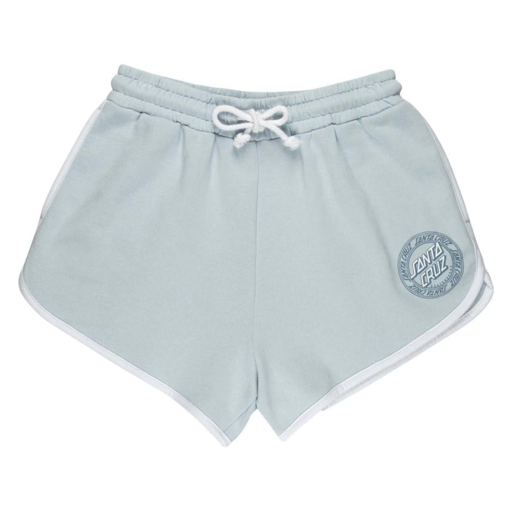 Santa Cruz Womens Check Outline Ringed Dot Shorts in Fresh Blue / White
