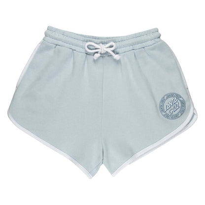 Santa Cruz Womens Check Outline Ringed Dot Shorts in Fresh Blue / White
