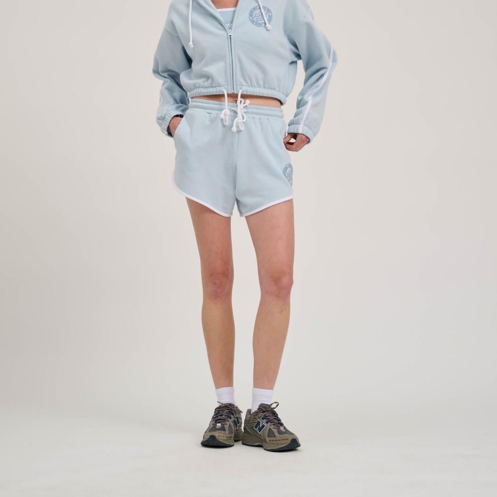 Santa Cruz Women's Check Outline Ringed Dot Shorts - Fresh Blue / White