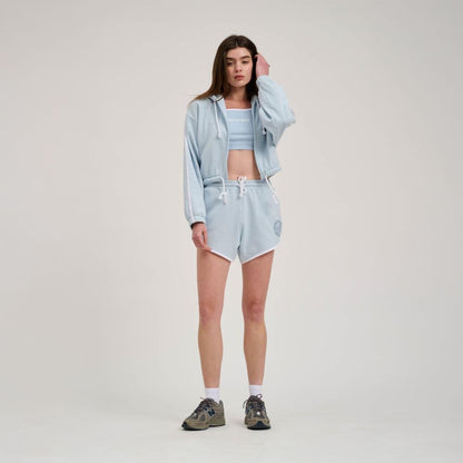 Santa Cruz Women's Check Outline Ringed Dot Shorts - Fresh Blue / White