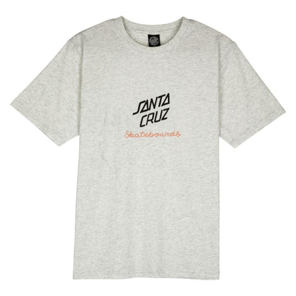 Santa Cruz Singular Script Center Womens T-Shirt - Athletic Heather