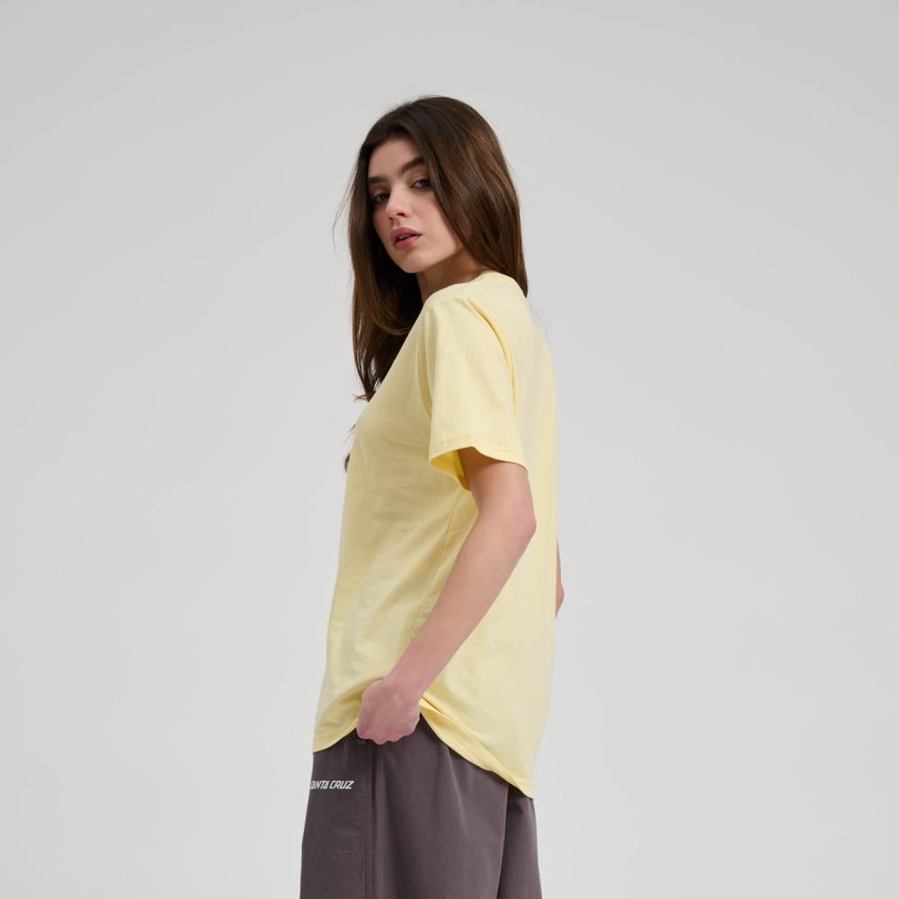 Santa Cruz Women's Delfino Flower Front T-Shirt - Butter