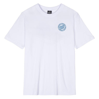 Santa Cruz Women's Check Outline Ringed Dot T-Shirt - White