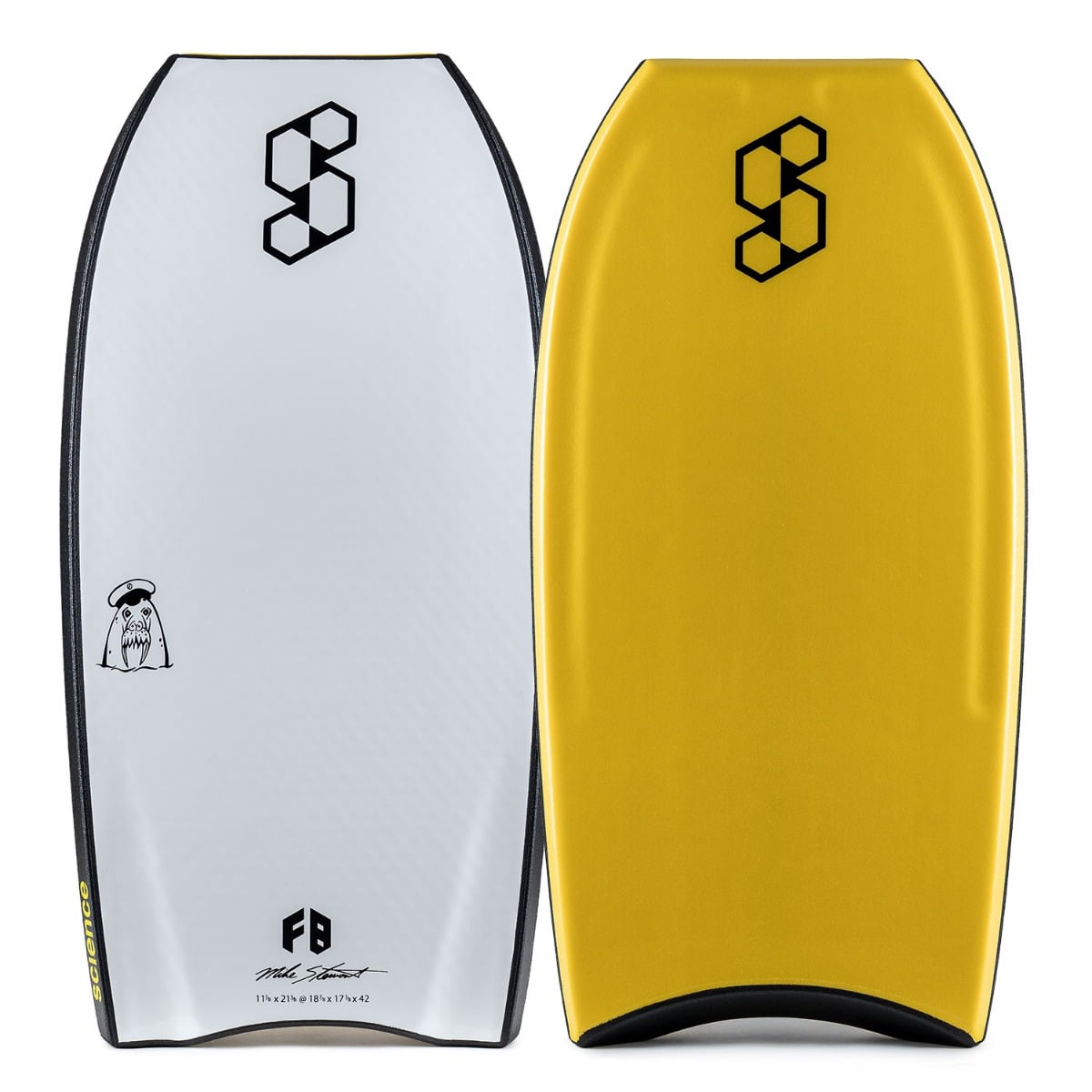 Science Sub Zero Crescent Tail PE Bodyboard - Yellow