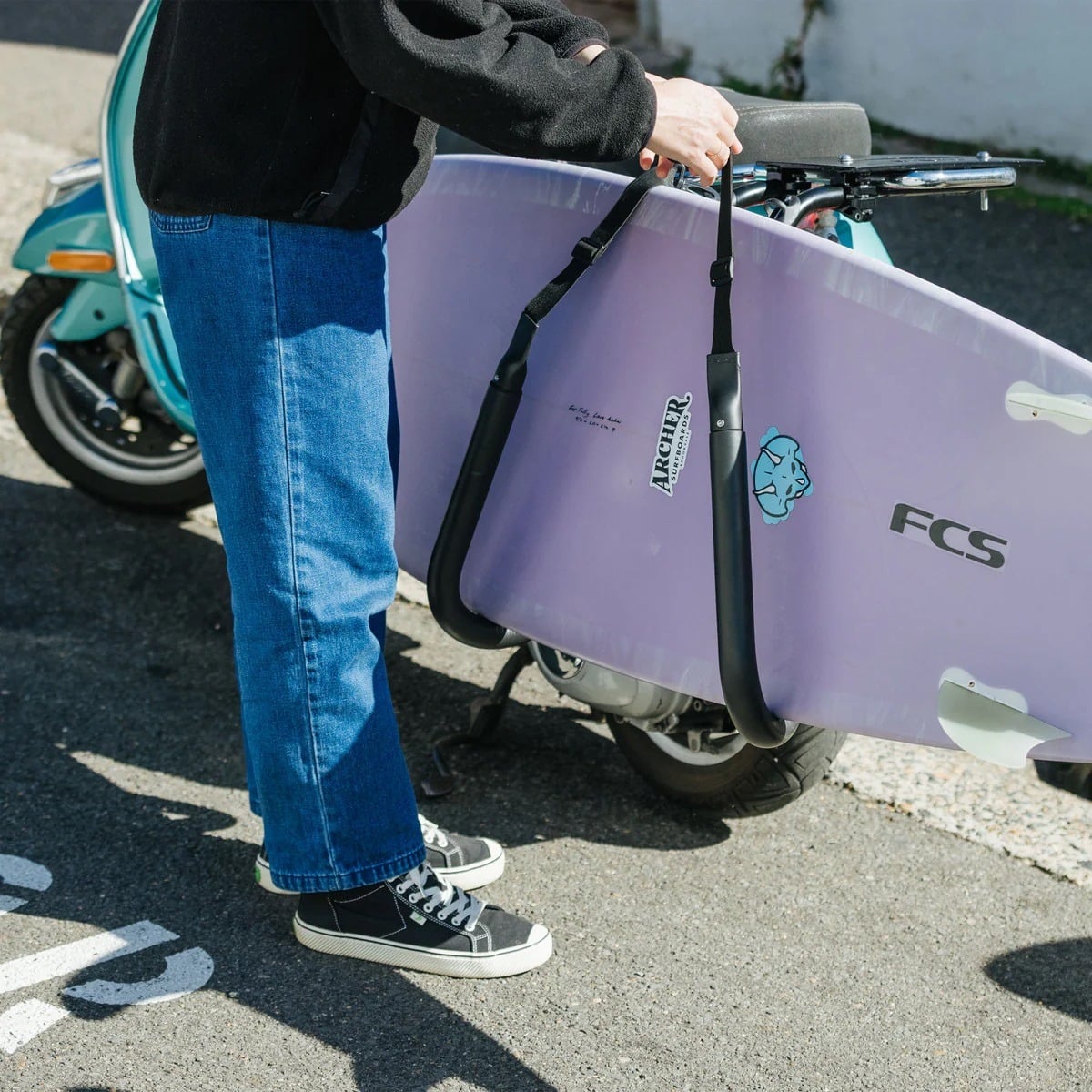 FCS Scooter Rack Rear Mount - Black