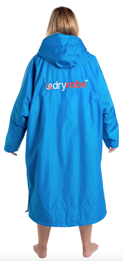 Dryrobe Advance Long Sleeve Change Robe - Blue / Grey