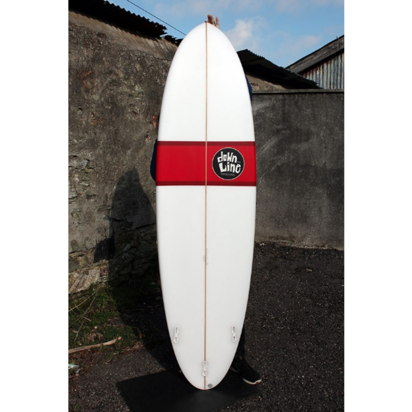 Down The Line Surf Co Funboard Surfboard - Red