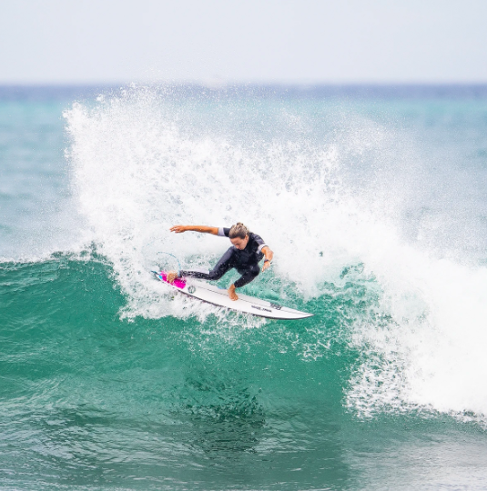 Sally Fitzigibbon Surfing Shot FCS