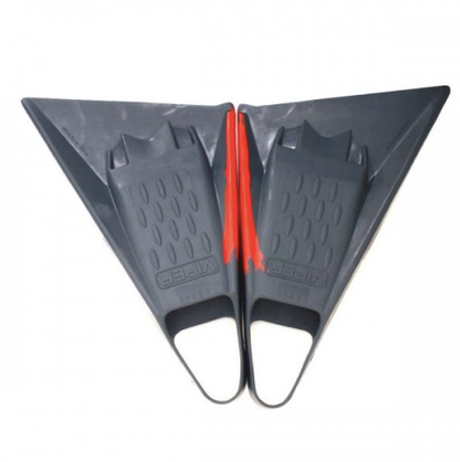 Mike Stewart Delta Viper Bodyboard Fins - Grey/Red