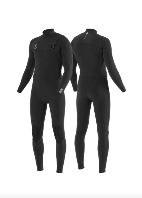 Vissla 7 Seas 3/2mm Chest Zip Wetsuit - Black