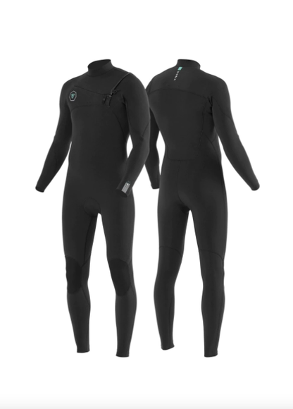 Vissla 7 Seas 3/2mm Chest Zip Wetsuit - Black