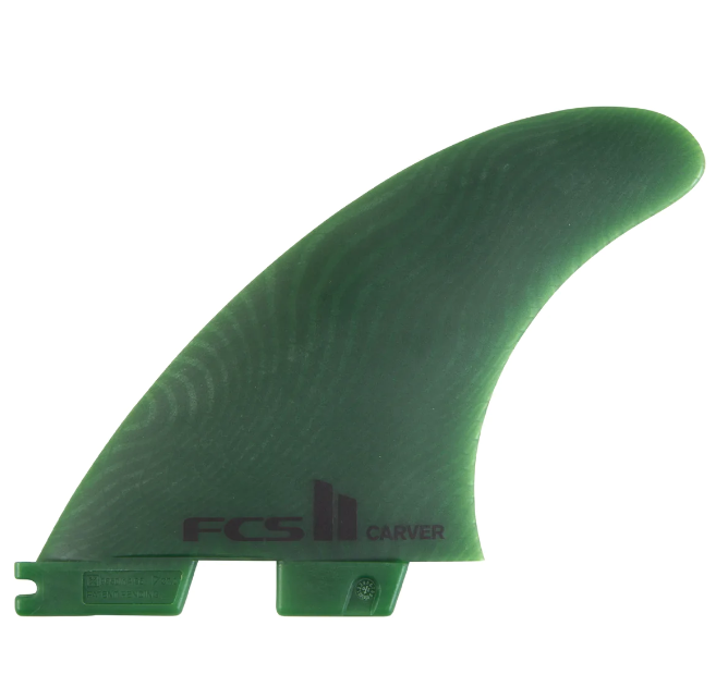 FCS II Carver Neo Glass Large Tri-Quad Fins - Sage - Front