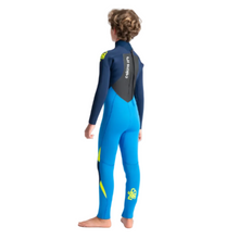C-Skins Legend 4/3mm Youth Back Zip Wetsuit - Cyan/Slate - Back