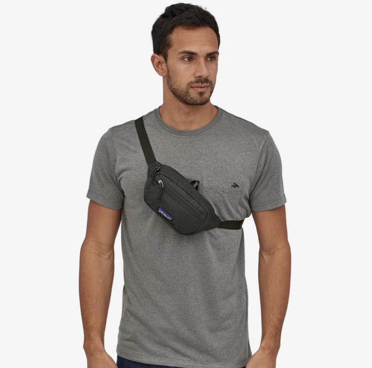 Patagonia Ultralight Black Hole 1L Mini Hip Pack - Black  - Lifestyle