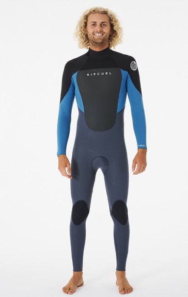 Rip Curl Omega 5/3mm Back Zip Mens Wetsuit - Blue - Front