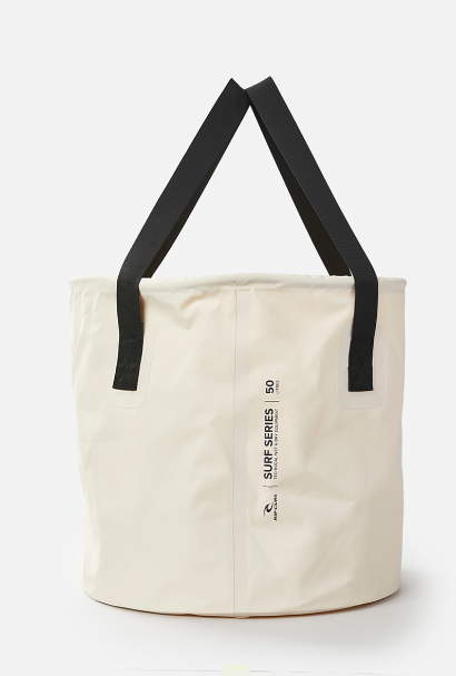 Rip Curl Surf Series 50L Bucket Bag - Off White - Back